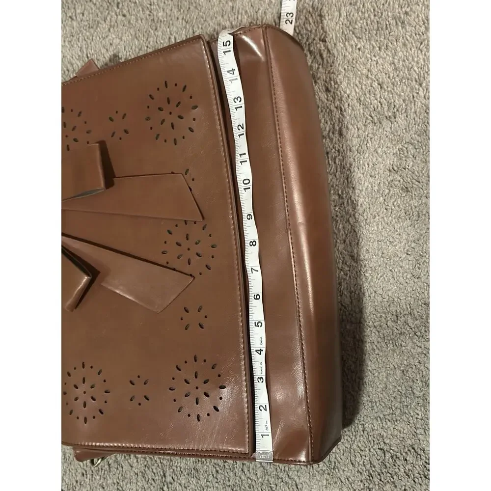 Women's Briefcase Vegan Leather 15.6 inch Laptop Bag for Work Computer Feminine